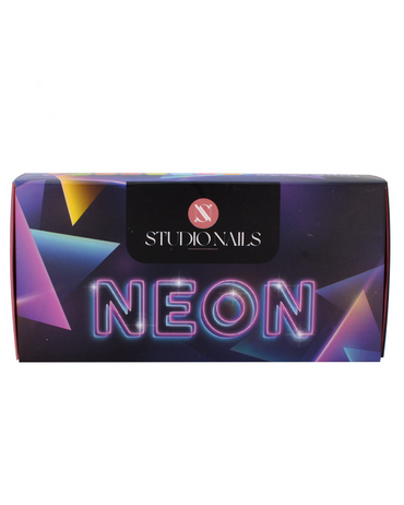 STUDIO NAILS COLECCION ACRILICOS 8 TONOS NEON