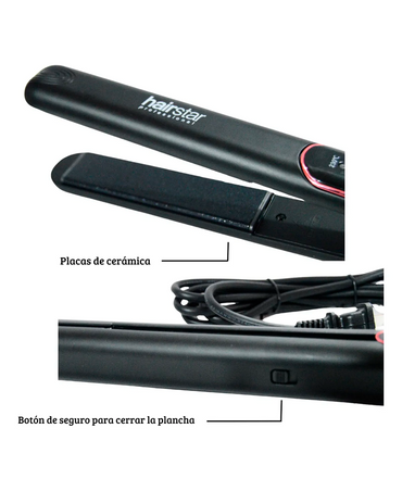 HAIR STAR PLANCHA CON DISPLAY LED