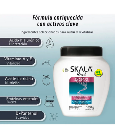 SKALA EXPERT BOMBA DE VITAMINAS CABELLO QUEBRADIZO 1 KG.
