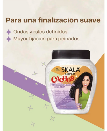 SKALA BRASIL CACHOS GELATINA CAPILAR TODO TIPO DE RIZOS 1 KG.