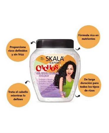 SKALA BRASIL CACHOS GELATINA CAPILAR TODO TIPO DE RIZOS 1 KG.