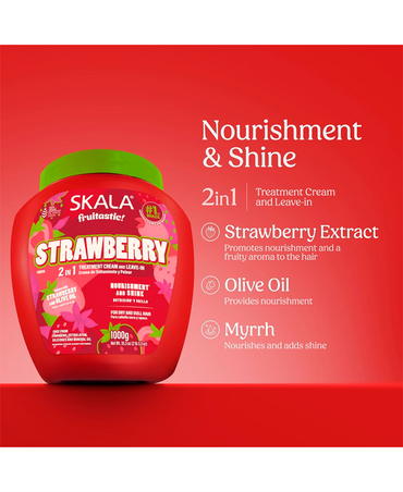 SKALA FRUITASTIC STRAWBERRY NOURISHMENT AND SHINE CABELLO SECO Y OPACO 1 KG.