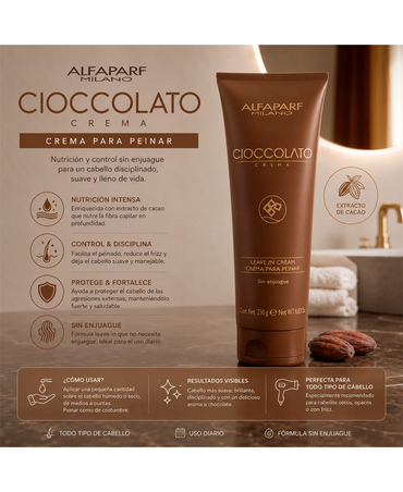 ALFA PARF CIOCCOLATO PF004068 CREMA PARA PEINAR 250 GRS.