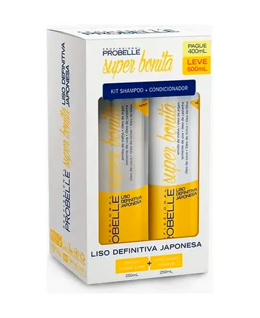 PROBELLE SUPER BONITA KIT ALISADO SHAMPOO+ACONDICIONADOR 250 ML.