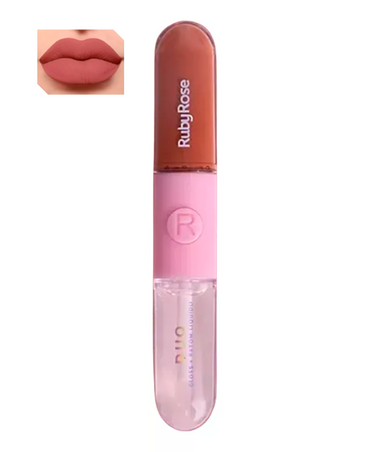 RUBY ROSE LIP GLOSS DUO MATE BRILLO TONO D06 HB-F568/G1