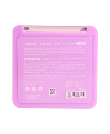 RUBY ROSE MOOD BLUSH CREMOSO HB-F587-1 TONO CB01