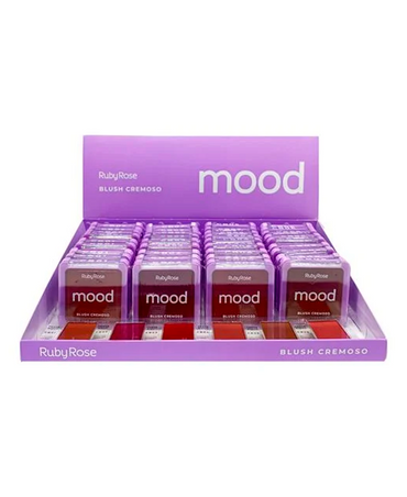 RUBY ROSE MOOD BLUSH CREMOSO HB-F587-1 BLISTER CON 36 PIEZAS 6 TONOS