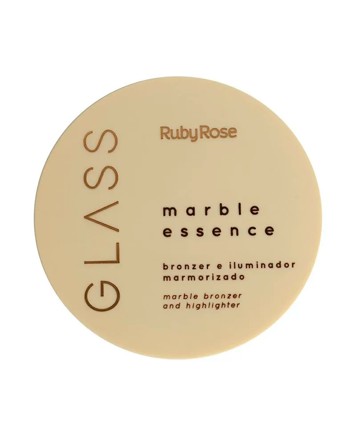 RUBY ROSE GLASS BRONZER E ILUMINADOR MARMORIZADO HB-F1605-2