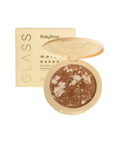 RUBY ROSE GLASS BRONZER E ILUMINADOR MARMORIZADO HB-F1605-2