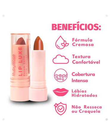 RUBY ROSE LIP LUXE SATIN LIPSTICK TONO LL50 HB-L6000-5