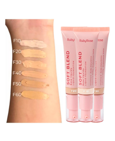 RUBY ROSE SOFT BLEND BASE LIQUIDA TONO F20 HB-M301-2
