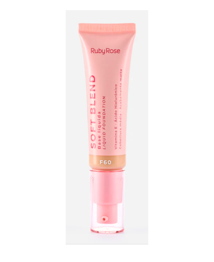 RUBY ROSE SOFT BLEND BASE LIQUIDA TONO F60 HB-M301-6