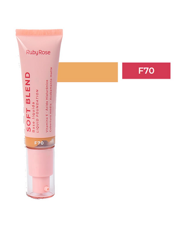 RUBY ROSE SOFT BLEND BASE LIQUIDA TONO F70 MB-M301-7