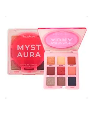 RUBY ROSE MYST AURA PALETA DE SOMBRAS CON 9 TONOS HB-E2203