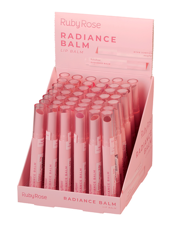 RUBY ROSE RADIANCE BALM LIP BALM BLISTER CON 36 PIEZAS HB-L6501