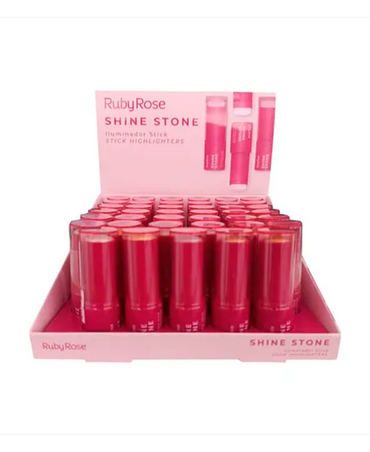 RUBY ROSE SHINE STONE ILUMINADOR EN BARRA HB-M702 BLISTER CON 36 PZAS.