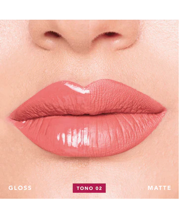 RUBY ROSE DUO KISS DUO LIPSTICK HB-L6203-2 /G1 DK02
