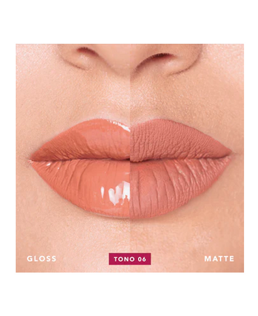 RUBY ROSE DUO KISS DUO LIPSTICK HB-L6203-6 /G1 DK06