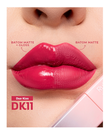 RUBY ROSE DUO KISS DUO LIPSTICK HB-L6203-11 /G2 DK11