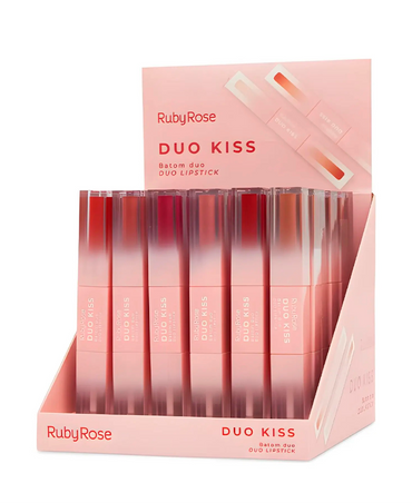 RUBY ROSE DUO KISS DUO LIPSTICK HB-L6203 /G1 BLISTER CON 36 PZAS.