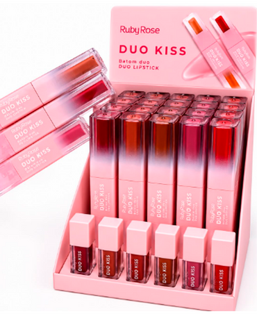 RUBY ROSE DUO KISS DUO LIPSTICK HB-L6203 /G2 BLISTER CON 36 PZAS.