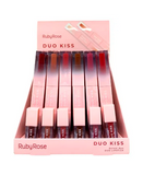 RUBY ROSE DUO KISS DUO LIPSTICK HB-L6203 /G2 BLISTER CON 36 PZAS.