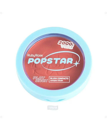 RUBY ROSE POP STAR PLAY BACK BLUSH COMPACTO HB-M08-1 SECRETS