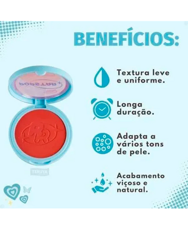 RUBY ROSE POP STAR PLAY BACK BLUSH COMPACTO HB-M08-5 SMASH