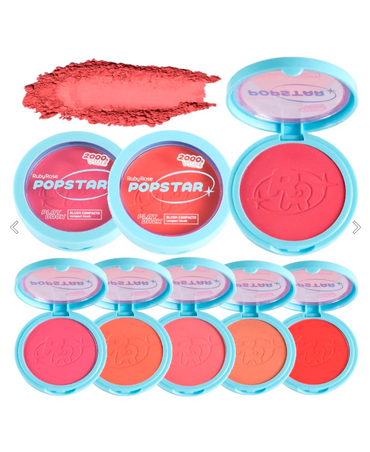 RUBY ROSE POP STAR PLAY BACK BLUSH COMPACTO HB-M08 BLISTER C/36 PZAS.
