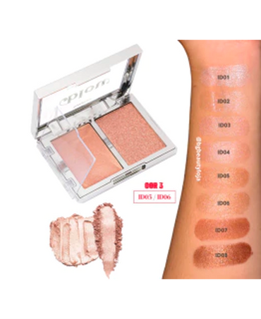 RUBY ROSE BLOW SUCH A GLIMMER ILUMINADOR DUO HB-M705 BLISTER 24 PIEZAS