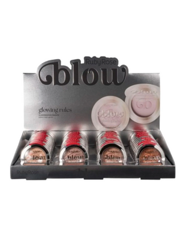 RUBY ROSE BLOW GLOWING RULES ILUMINADOR HORNEADO HB-M704 BLISTER 36 PIEZAS