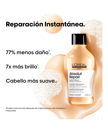 LP LOREAL SERIE EXPERT ABSOLUT REPAIR SHAMPOO 240 ML. REFILL - El Palacio De La Belleza
