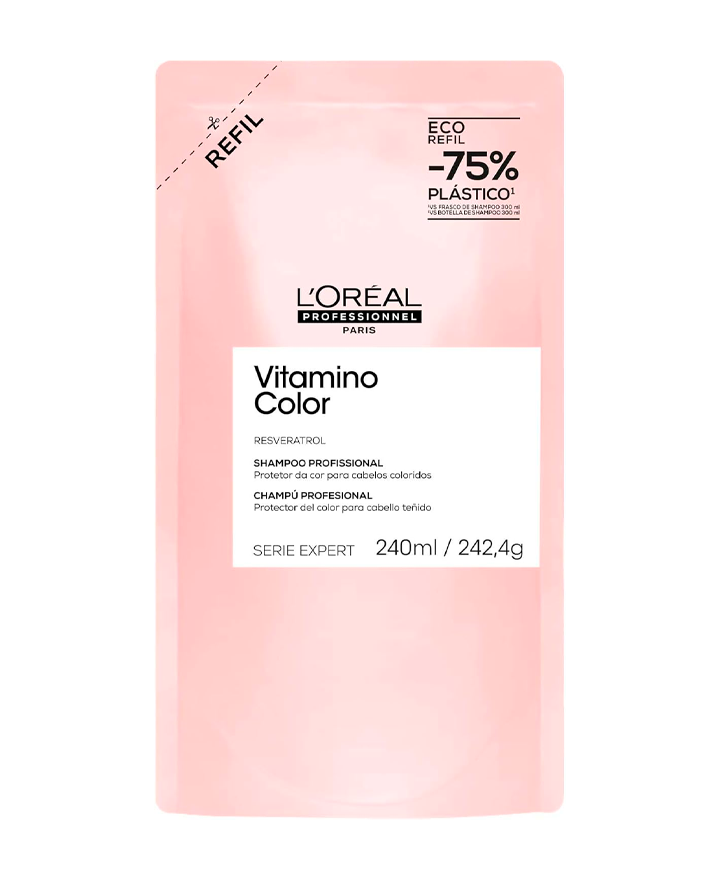 LP LOREAL SERIE EXPERT VITAMINO COLOR SHAMPOO 240 ML. REFILL - El Palacio De La Belleza