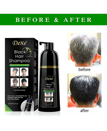 DEXE BLACK HAIR SHAMPOO TINTE CASTAÑO 400 ML.