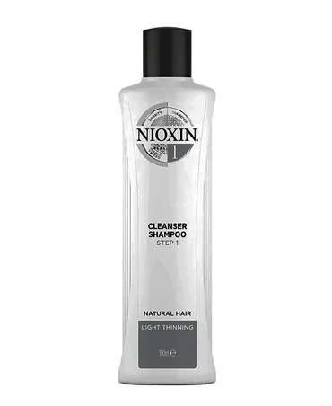 NIOXIN 1 CLEANSER SHAMPOO NATURAL HAIR PERDIDA LEVE 300 ML.