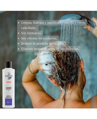 NIOXIN 6 CLEANSER SHAMPOO CABELLO TRATADO QUIMICAMENTE 300 ML. - El Palacio De La Belleza