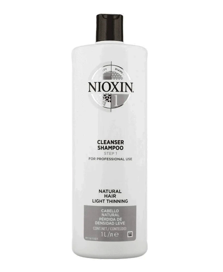 NIOXIN 1 CLEANSER SHAMPOO NATURAL HAIR PERDIDA LEVE 1 LT.