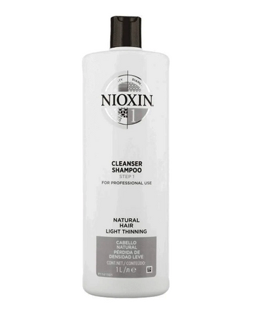 NIOXIN 1 CLEANSER SHAMPOO NATURAL HAIR PERDIDA LEVE 1 LT.