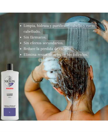NIOXIN 6 CLEANSER SHAMPOO CABELLO TRATADO QUIMICAMENTE 1 LT. - El Palacio De La Belleza