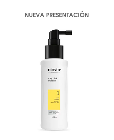 NIOXIN 1 SCALP & HAIR TREATMENT CABELLO NATURAL 100 ML. - El Palacio De La Belleza