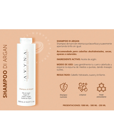 AVYNA DI ARGAN SHAMPOO 1 LT.