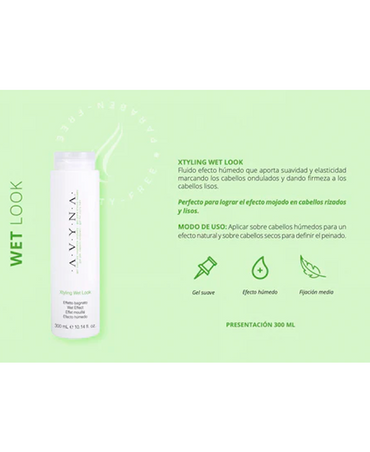 AVYNA XTYLING WET LOOK 300 ML.