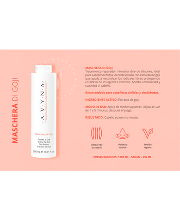AVYNA DI GOJI MASCHERA 500 ML. - El Palacio De La Belleza