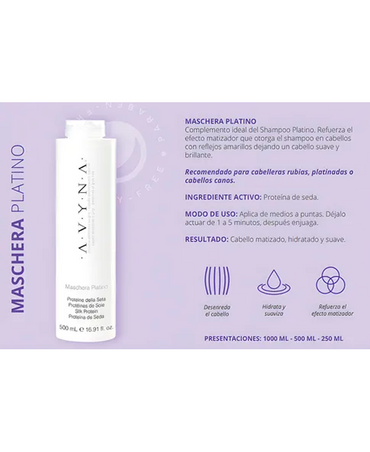 AVYNA PLATINO MASCHERA 500 ML.