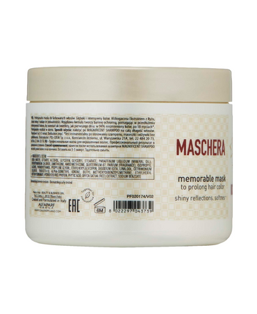 ALFA PARF IL SALONE MEMORABLE MASK 500 ML.