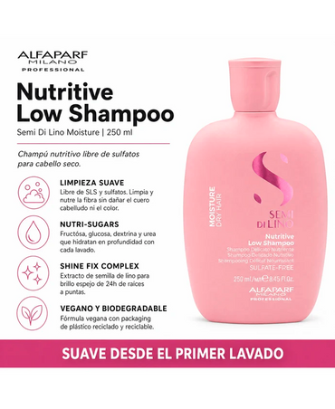 ALFA PARF SDL MOISTURE NUTRITIVE LOW SHAMPOO 250 ML.