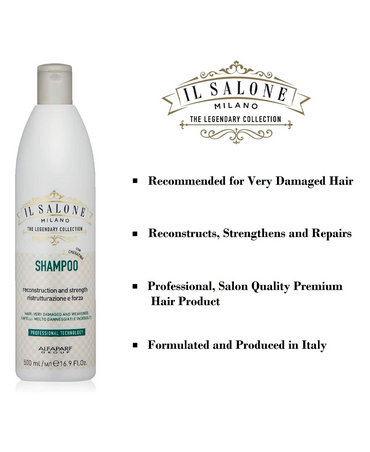 ALFA PARF IL SALONE RECONSTRUCTION AND STRENGTH SHAMPOO 500 ML.