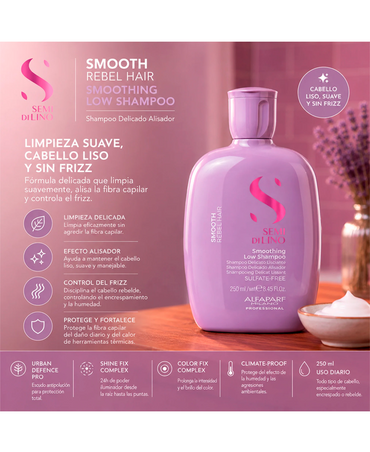 ALFA PARF SDL SMOOTHING LOW SHAMPOO SULFATE FREE 250 ML.