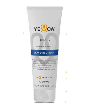 YELLOW CURLS LEAVE-IN CREAM BAOBAB OIL & MANGO 250 ML.