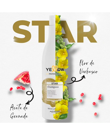 YELLOW STAR SHAMPOO ILLUMINATING 500 ML.